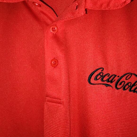 COKE COCA COLA EUC MENS LARGE TEAM POLO SHIRT TOP - Picture 5 of 10